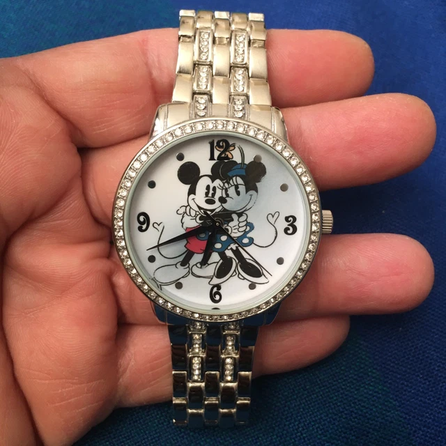 Disney Mickey & Minnie Mouse Cubic Zirconia Watch NWOT