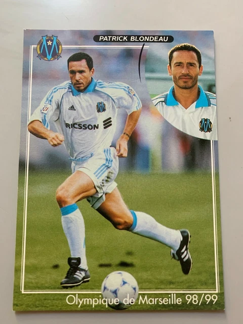 Carte postale vintage Cédric Mouret OM Olympique de Marseille 1998-1999