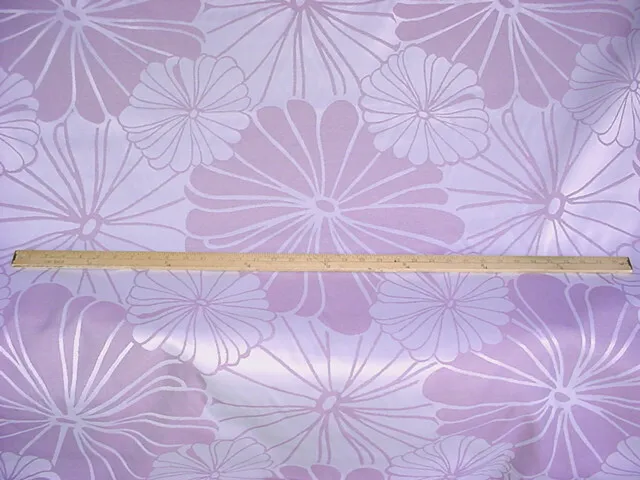 42-1/8Y Kravet Lee Jofa Platinum Lavender Floral Damask Upholstery Fabric 2