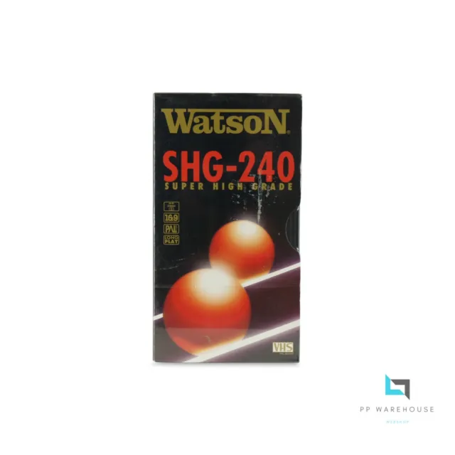 Watson SHG-240 E-240 VHS Leerkassette Neu in Folie Bespielbar VCR Video Cassette