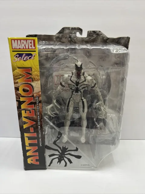 Marvel Diamond Select Anti-Venom 7" Action Figure Spiderman NEW CARD DAMAGE READ