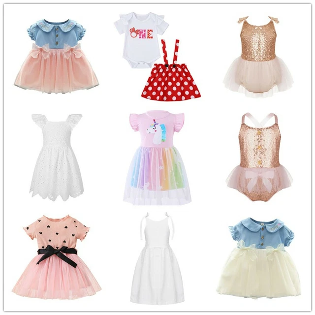 Princess Baby Girls Dress Party Birthday Casual Wear Dresses Toddler Clothes