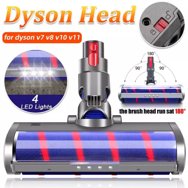 Replacement Head For Dyson V7 V8 V10 V11 Vacuum Motorhead Cleaner Soft Roller