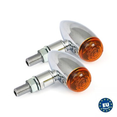 CatEye Indicatore di direzione omologato led cateye cromato metallo 68-9210 