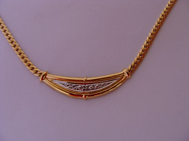 Collier Ancien En Argent Massif 925 - Style Art Déco Avec Marcassites - Bijou Vintage - Occasion