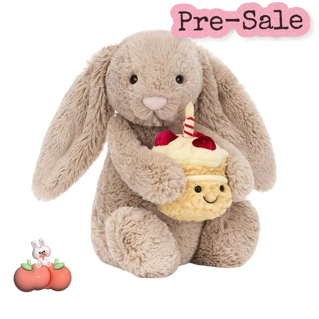Jellycat Bashful Bunny - Beige Birthday Cake