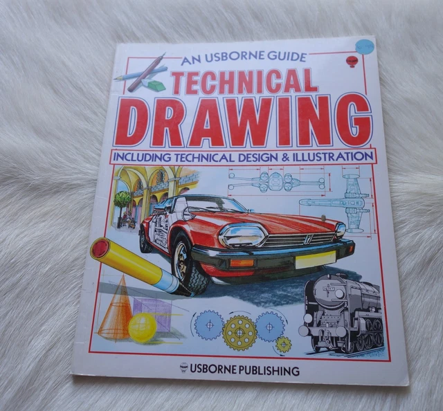 TECHNICAL DRAWING USBORNE Guide 1987 Learn to Draw Technical Design ...