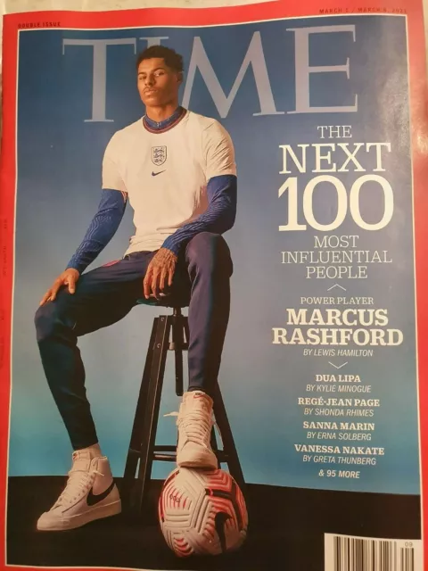 TIME MAGAZINE 2021 MARCH 1-8 double issue New  Marcus Roshford