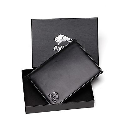 AVIMA® BEST Genuine Leather Passport Holder Travel Wallet - for Men & Women