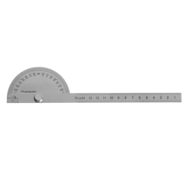 Angle Protractor 0-180 Degrees Round Head Finder Measuring Ruler with 15cm Arm