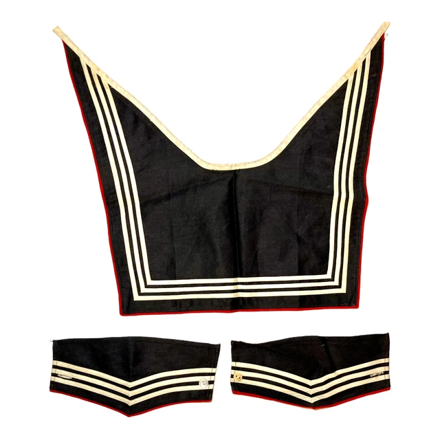 Vintage Navy Sailor School Uniform Children’s Cracker Jack Tar Flap Collar Cuffs