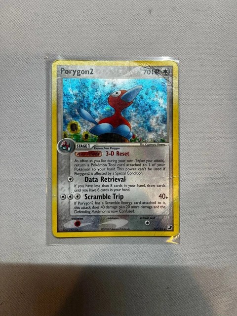 Porygon2 Reverse Holo Rare - 12/115 EX Unseen Forces - Pokemon TCG - HP
