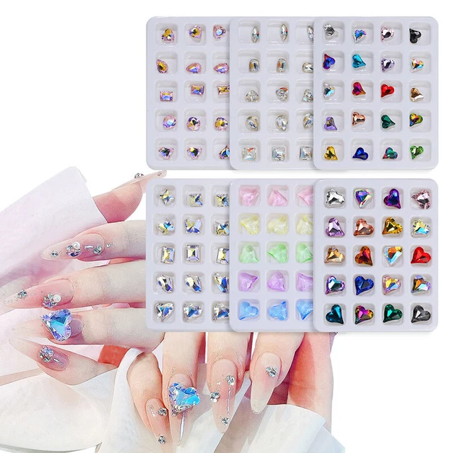 Love Diamond Crystal Symphony Shaped Diamond Nail Art Rhinestone Decorati;~j