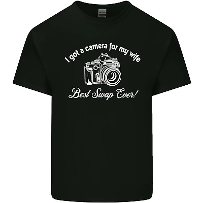 Camera for My Wife Photography Photographer Mens Cotton T-Shirt Tee Top