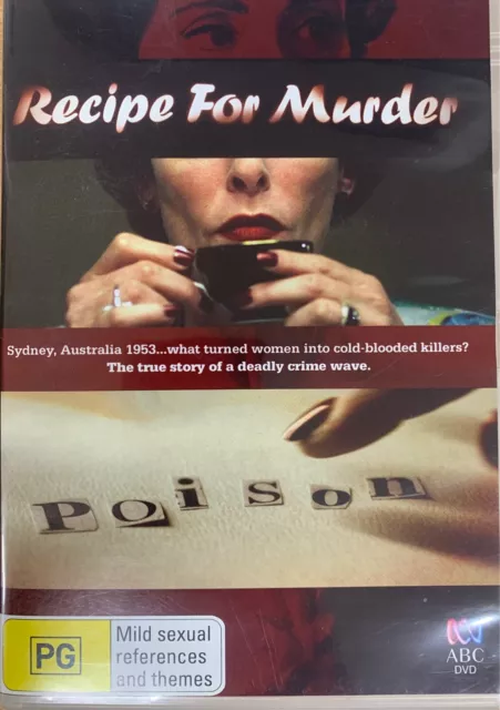 RECIPE FOR MURDER DVD ABC TV Docu-Drama AS NEW!