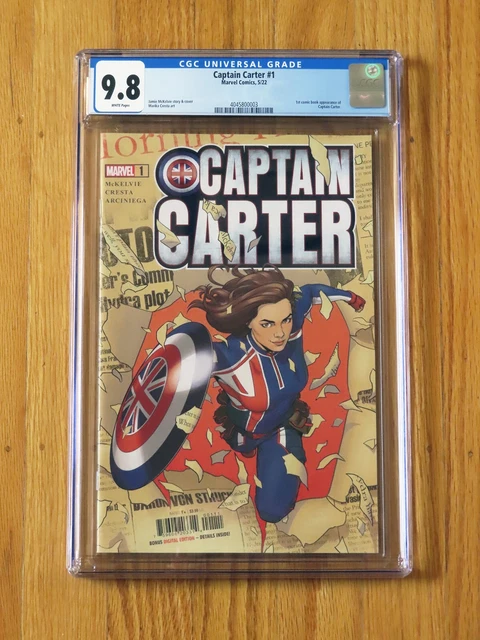 CAPTAIN CARTER #1 CGC 9.8 NM/M WP Jamie McKelvie What If? Doctor Strange MCU