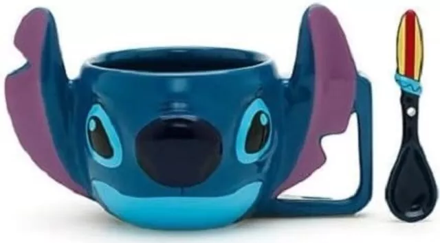 Disney Stitch Mug Tazza con cucchiaio - Coffee Tee 3D - Disney Lilo & Stitch
