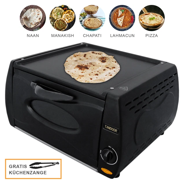 Mini Tandoor Ofen Tandur Grill Chapati Roti Lahmacun Manakish Pizza Naan 2100W