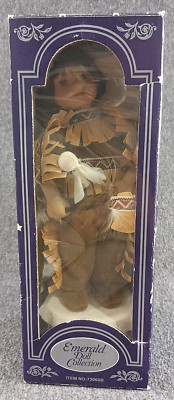 Emerald Doll Collection 2001 Edition Musical Indians #73060B WHITE OWL Porcelain