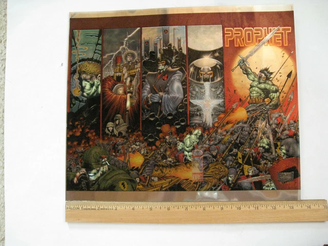 Prophet (1995) #1 flat wraparound Chromium cover only, no comic  Stephen Platt !