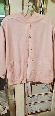 Womens button up jacket pink size mediun
