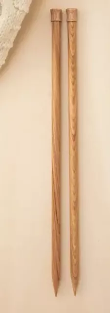 AIGUILLES A TRICOTER 40 cm NATUREL N° 12  Neuves
