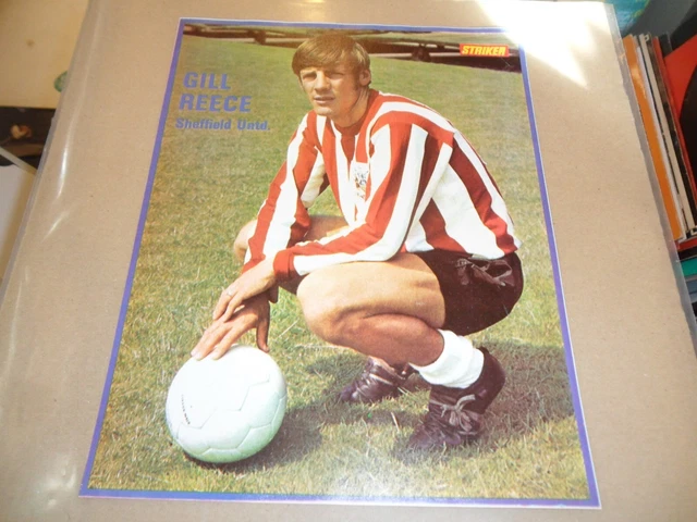 Gill Reece Sheffield Utd Fc Original 1970 Poster Kostenloser Versand