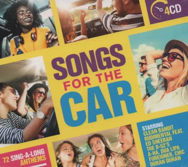 Songs For The Car - Ed Sheeran Tina Turner Dua Lipa - 4 Cds - New & Sealed!!