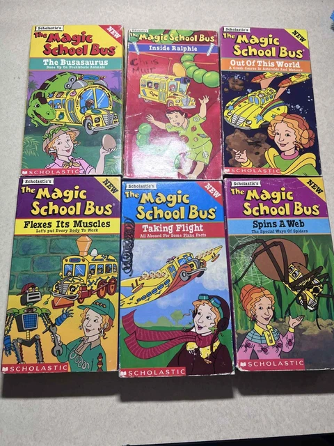 SCHOLASTICS THE MAGIC School Bus VHS 6 Tapes Video Lot £12.76 - PicClick UK