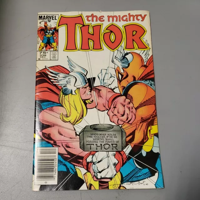 Thor #338 2nd App Beta Ray Bill Second Appearance Simonson Marvel