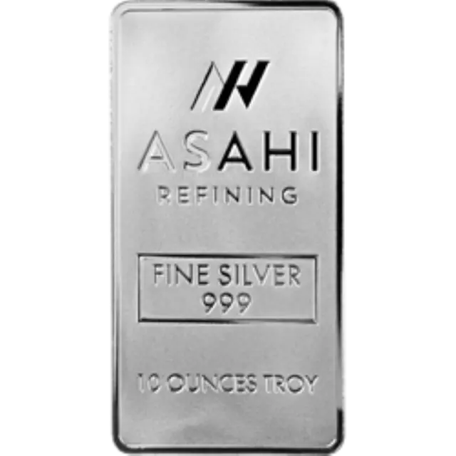 10 oz Asahi .999 Fine Silver Bar