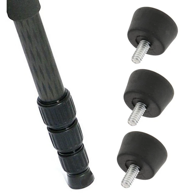 3x Stativ Gummifüße und 1/4" Schraube für Nikon Manfrotto Bionano Arca Swiss