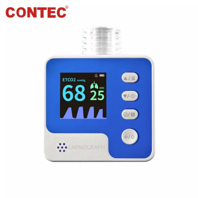 CONTEC CA10M Mainstream ETCO2 Kapnograph Atmung Endtidal CO2 Patientenmonitor