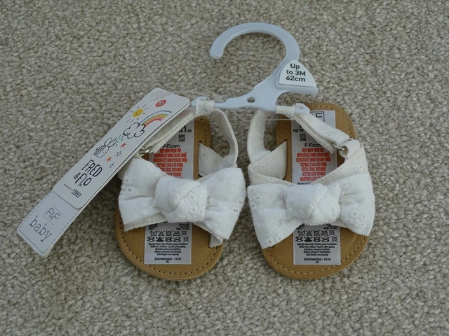 White sales sandals tesco