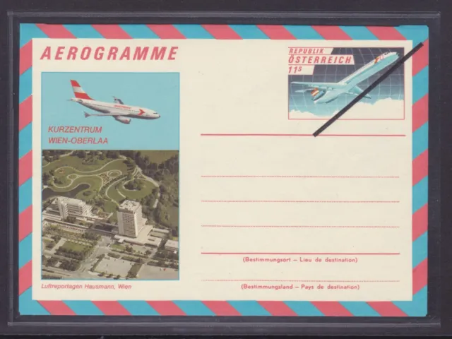 Ö.1988 ANK.Nr.22 Aerogramm Briefumschlag-Kuvert mit Schrägbalken VORLAGESTÜCK !