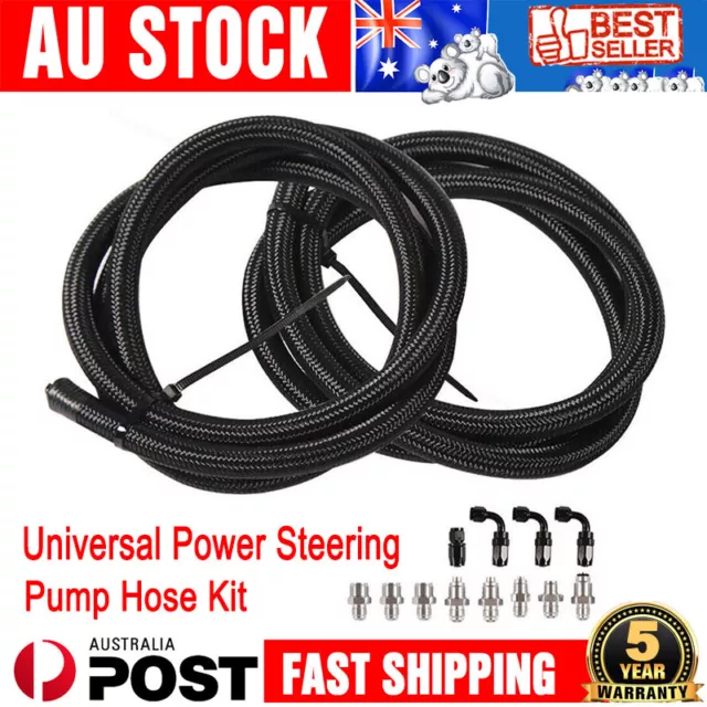 Universal Power Steering Pump Hose Kit For LS Swap Pressure Return Line LS1 LS3