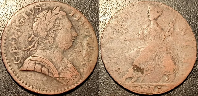 Royaume-Uni - George III - 1 farthing 1775 ! KM#602