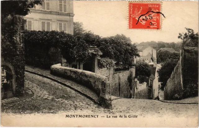 CPA Montmorency Rue de la Grille (1317331)