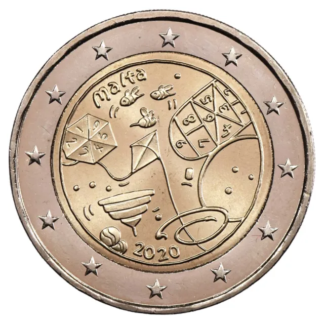 Malte - 2 euros 2020 commémorative - Jeux - pièce de monnaie