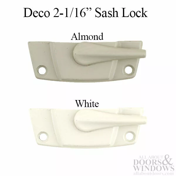 Sash Lock, 2-1/16" Hole Center, 11/16" Off Center Holes, without Alignment Tabs