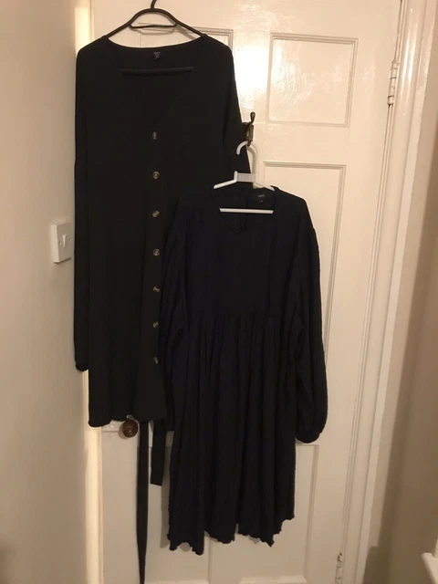 ABITO LUNGO Next Zara Next River Island maniche in pelle taglia 4XL 26