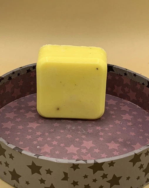 Lemon & Sage Dead Sea Salt Exfoliating Handmade Shea Soap