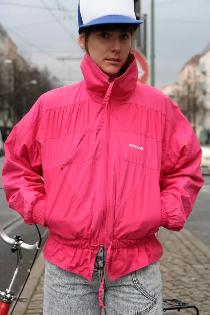 adidas Jacke Sportswear Stößchen Frottee 80er TRUE VINTAGE 80s pink WEST GERMANY 2