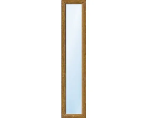 Kunststofffenster Festverglasung ARON Basic weiß/golden oak 600x1700 mm (nicht ö