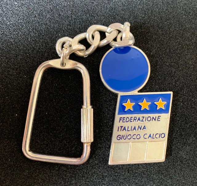 Medaglia Portachiavi F.I.G.C.- L.N.D. CALCIO A 5- 1990 smalti bandiera