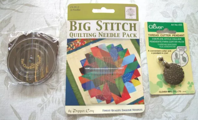 New Clover Thread Cutter - Quilting Needle Pack - Tapestry and Chenille Needles