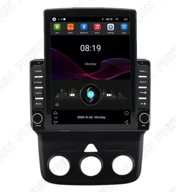 9.7'' Stereo Radio GPS For Dodge RAM 1500 2500 3500 4500 5500 2013-18 Manual AC