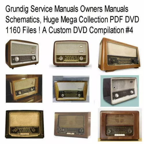 Grundig Service Manuals Schematic Owners Huge Mega Collection 1160 Files PDF DVD