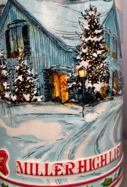 Miller High Life Holiday Christmas Beer Mug Stein Limited Edition