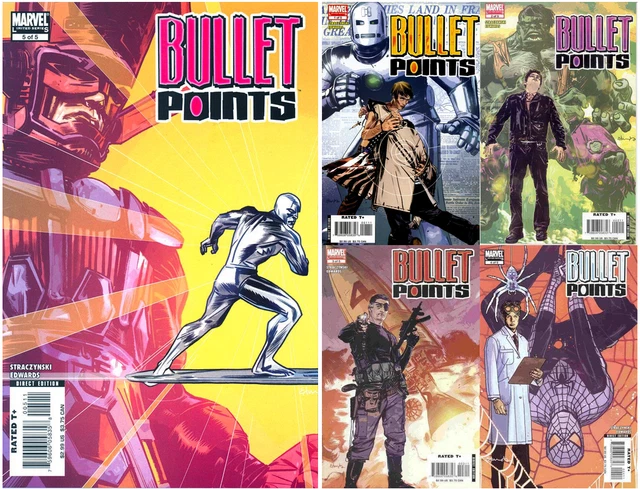 Bullet Points 1 2 3 4 5 complete lot VF/NM 2006 Marvel 1st Steve Rogers Iron Man